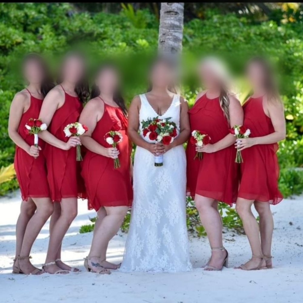Red summer dress/ event dress